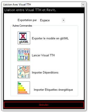 liaison entre TTH et Revit liaison entre TTH et Revit